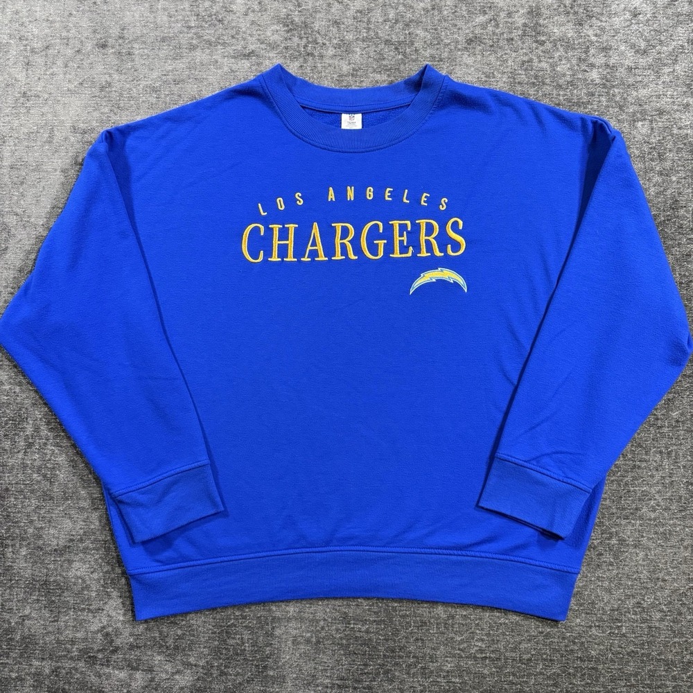 NFL Team Apparel Los Angeles Chargers Crewneck Pullover Sweatshirt Women's‎ XXL